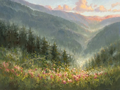 Meadow Song II, oil painting by Jo Ridge Kelley